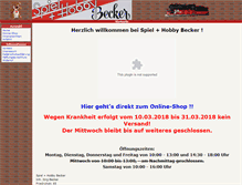 Tablet Screenshot of becker-spielwaren.de